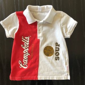 Campbell’s Soup Andy Warhol Kids Polo Shirt 3-4